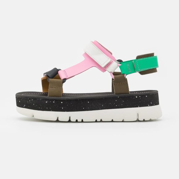 NWT Camper Oruga Up Colorful Platform Sandals - Strappy Womens Shoes Size EU 39 - Picture 6 of 14